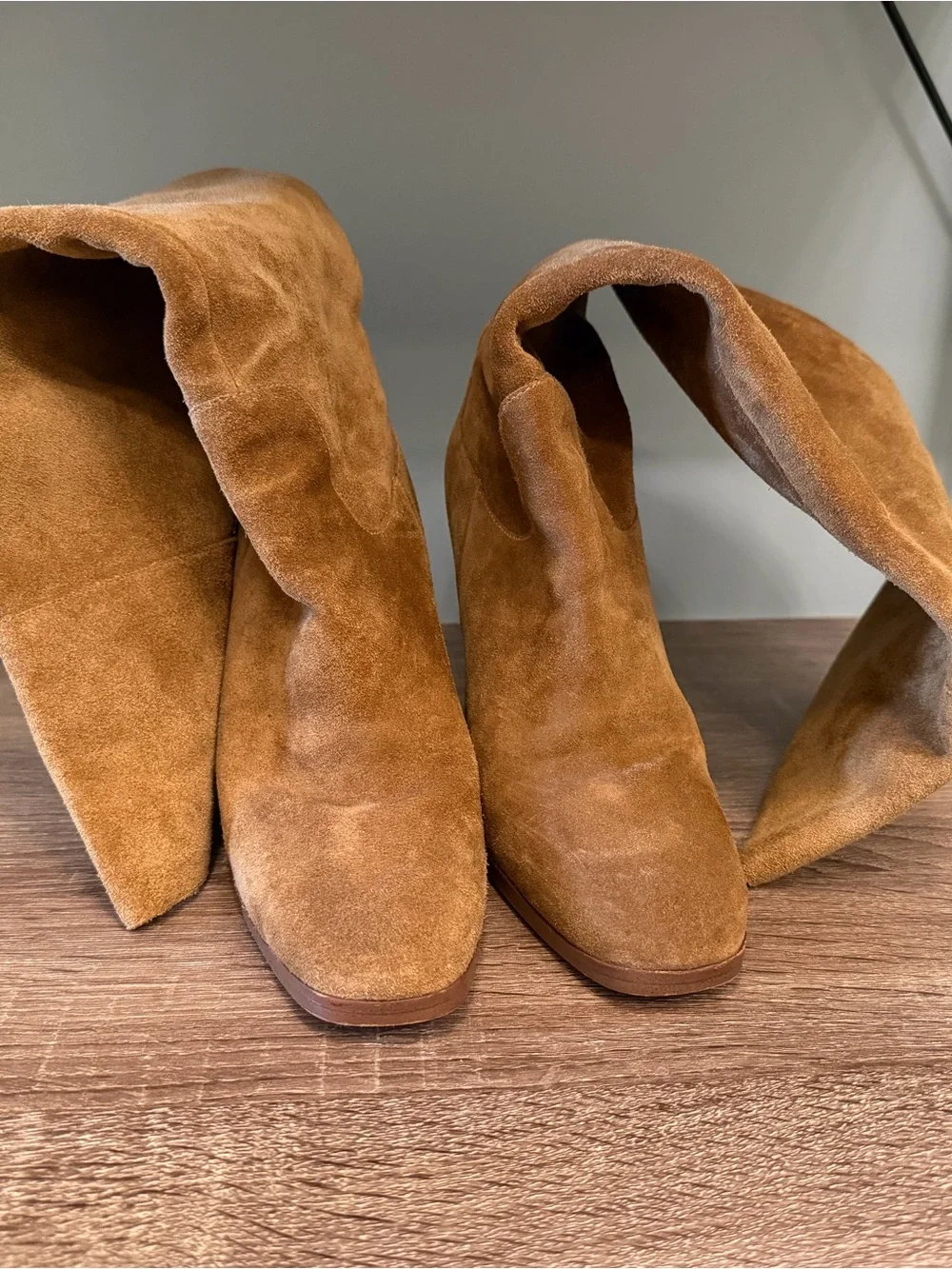 Marc Fisher Tall Suede Over-the-Knee Boots in Brown